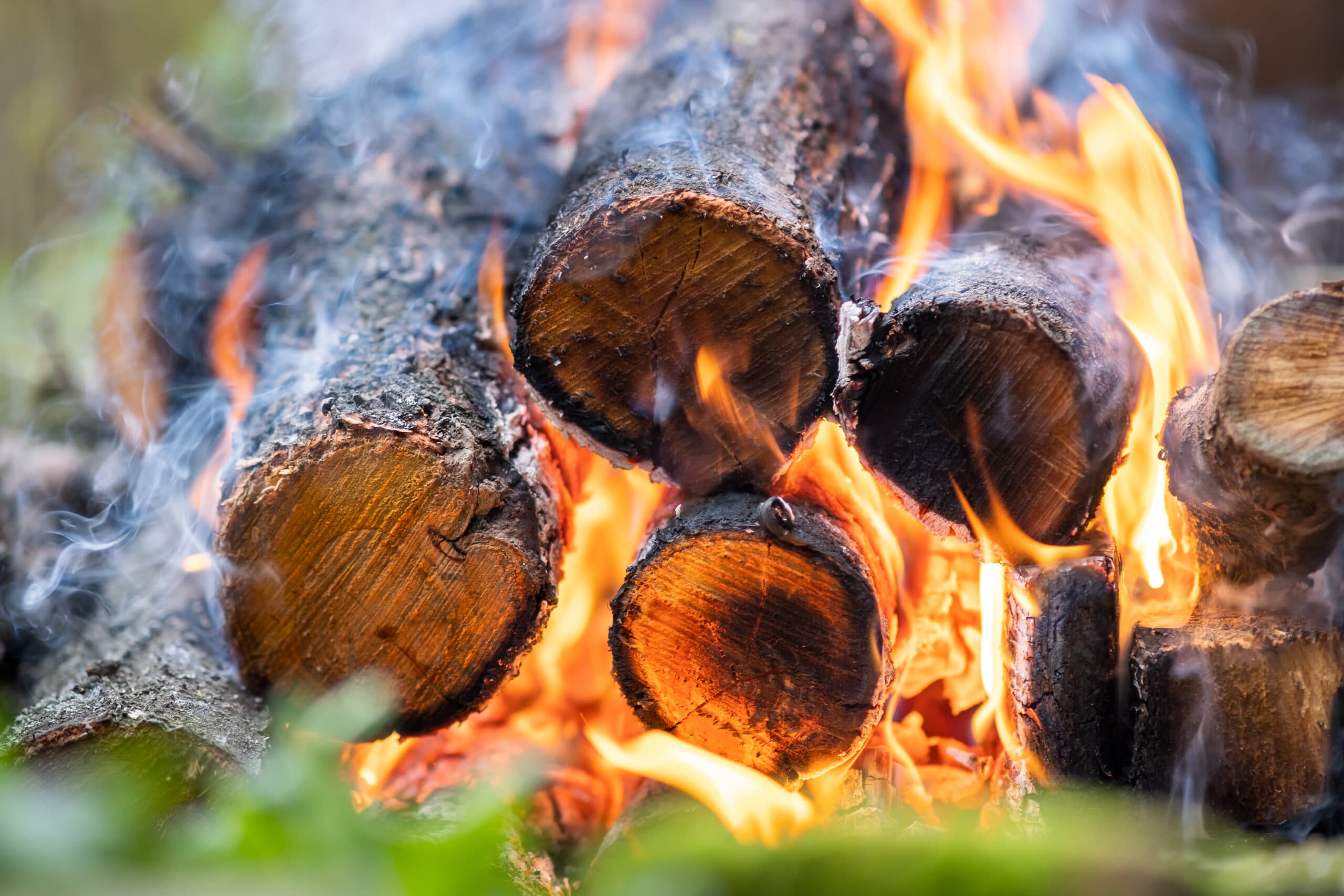 Firewood burning